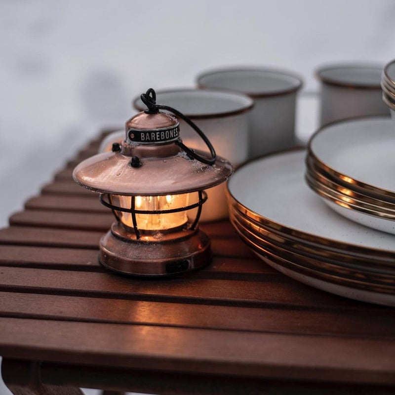 Barebones Edison Mini Lantern â€“ Copper, Vintage LED Camping Lantern with Adjustable Brightness â€“ Compact Weatherproof Outdoor Lantern for Hiking, Tents, Fishing, and Home Decor - Image 5